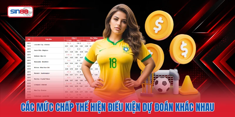 Các mức chấp thể hiện điều kiện dự đoán khác nhau
