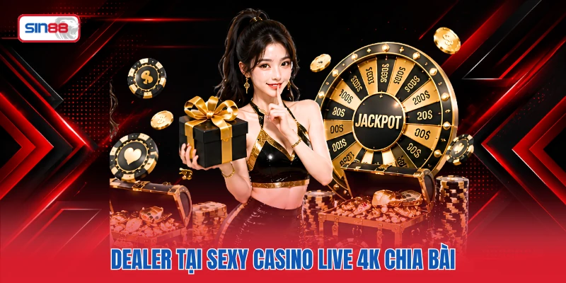 Dealer tại Sexy casino Live 4K chia bài